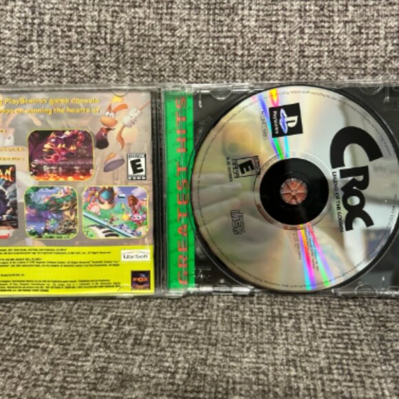 TESTED Croc Legend of the Gobbos Greatest Hits PlayStation 1 PS1 PSX Game CIB - Picture 3 of 5